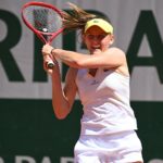 Fiona Ferro at Roland-Garros in 2021