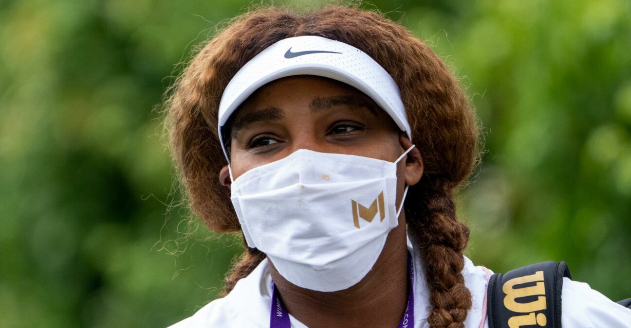 Serena Williams at Wimbledon in 2021
