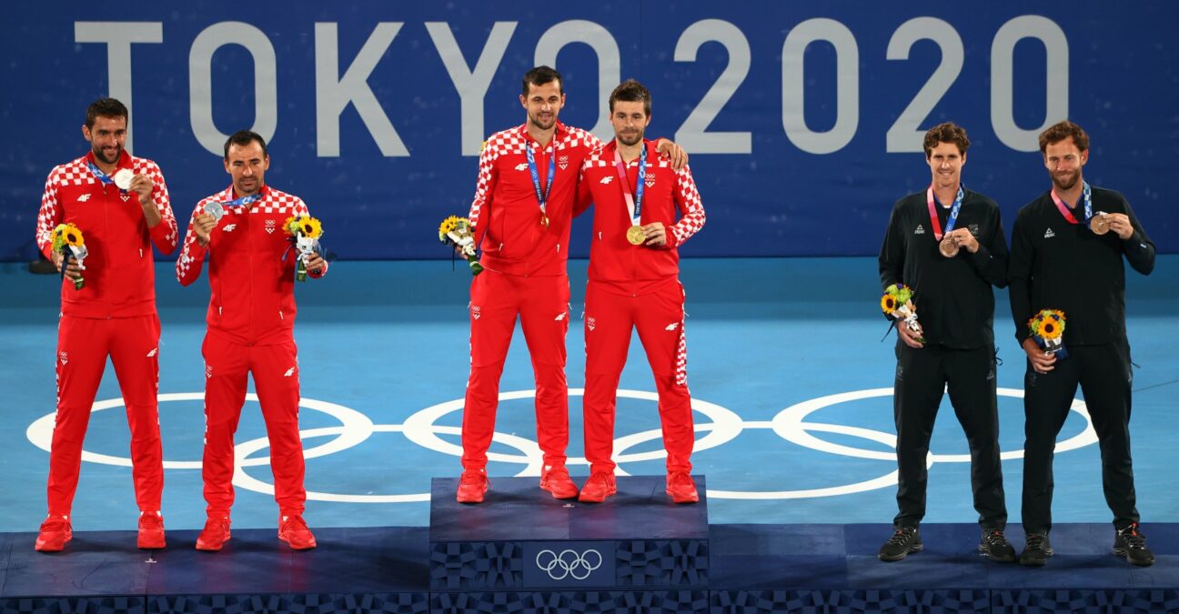 Podium olympique du double messieurs - JO 2020