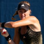 Kristina Mladenovic at the US Open in 2021
