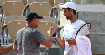 Novak Djokovic, Marian Vajda, Roland-Garros 2018