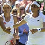 Tatjana Maria et Ons Jabeur, Wimbledon 2022 © AI / Reuters / Panoramic